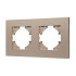 Рамка на 2 поста пластиковая Arlight FRM-PERIO-PL-2-GD 049753 Рамка на 2 поста пластиковая Arlight FRM-PERIO-PL-2-GD 049753