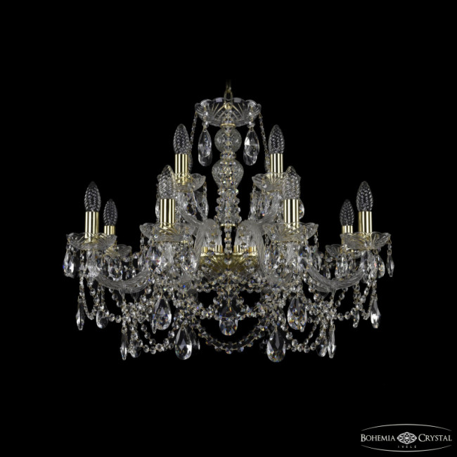 Подвесная люстра Bohemia Ivele Crystal 1411/8+4/240 G