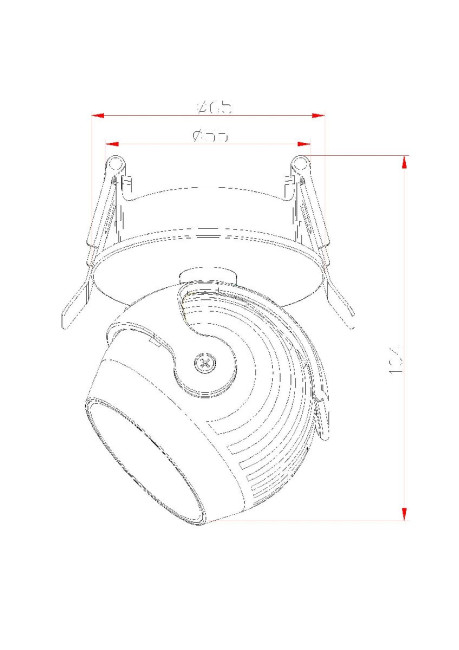 Встраиваемый светодиодный светильник Fiberli 7002-ZZ10W 12130502