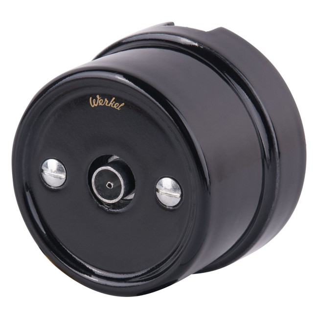 ТВ розетка Werkel (черный) Ретро W5683008 4690389166778 a051449 ТВ розетка Werkel (черный) Ретро W5683008 4690389166778 a051449