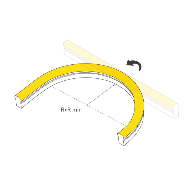 Светодиодная герметичная лента Arlight HALO-SIDE-A160-15x25mm 24V White6000 (10 W/m, IP67, 5m, wire x1) 053374
