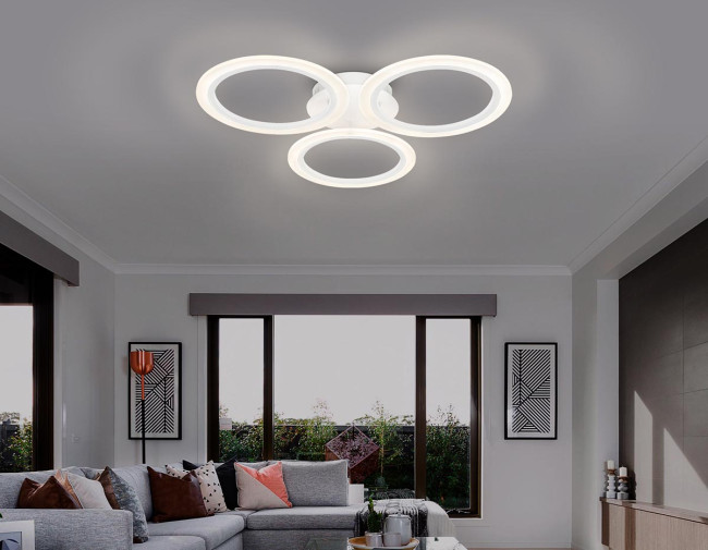 Потолочная светодиодная люстра Ambrella Light Acrylica Original FA4052 Потолочная светодиодная люстра Ambrella Light Acrylica Original FA4052