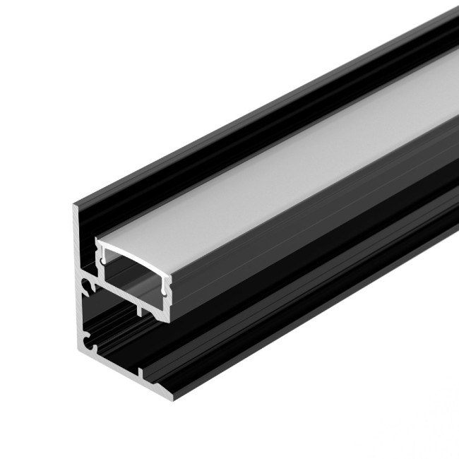 Алюминиевый профиль Arlight WALL-2228-2000 ANOD BLACK 050488 Алюминиевый профиль Arlight WALL-2228-2000 ANOD BLACK 050488