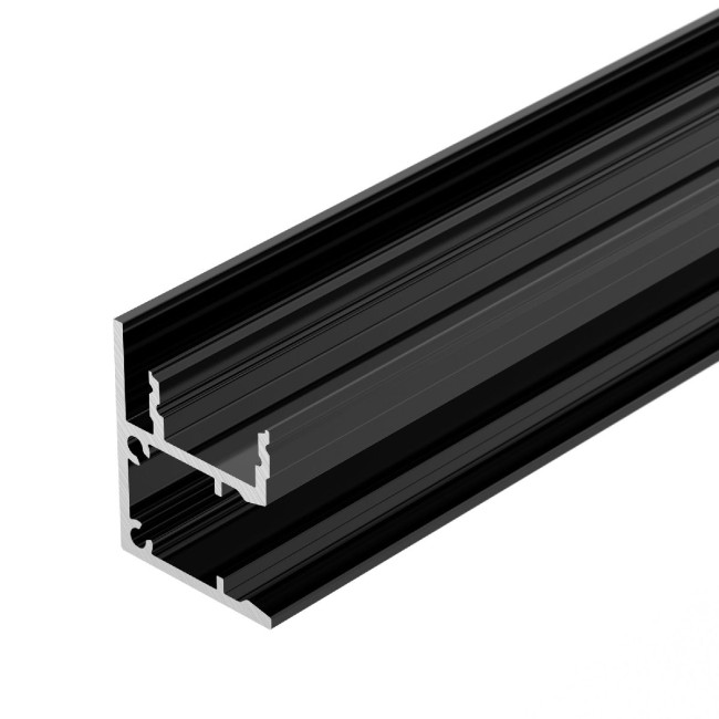 Алюминиевый профиль Arlight WALL-2228-2000 ANOD BLACK 050488 Алюминиевый профиль Arlight WALL-2228-2000 ANOD BLACK 050488