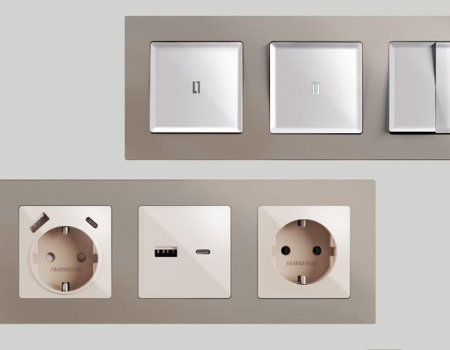 Рамка трехместная Ambrella Volt Techno AF220363 Рамка трехместная Ambrella Volt Techno AF220363