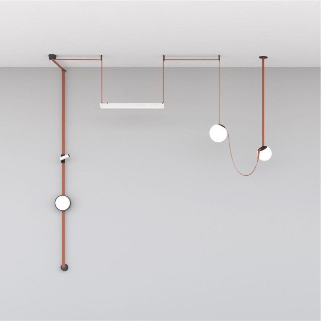 Трековый однофазный светильник Denkirs Belty Orb DK5553-BK