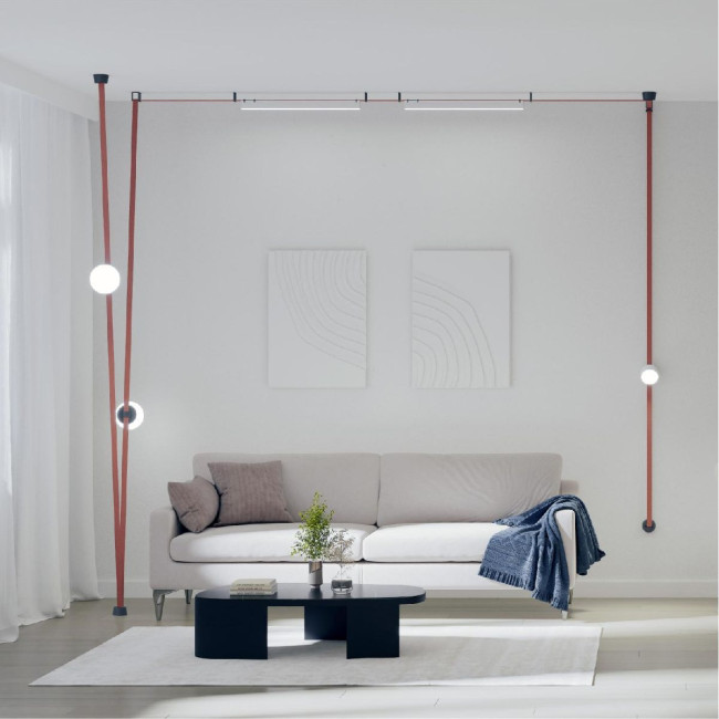 Трековый однофазный светильник Denkirs Belty Orb DK5553-BK