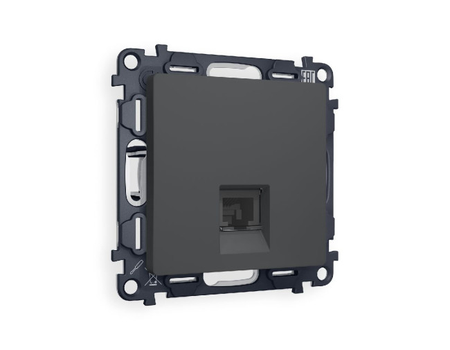 Комплект механизма телефонной розетки RJ-11(4P4C) со шторкой Ambrella Volt Alfa MA912030 Комплект механизма телефонной розетки RJ-11(4P4C) со шторкой Ambrella Volt Alfa MA912030