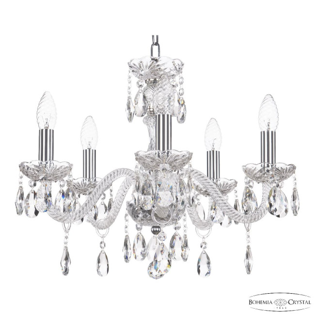 Подвесная люстра Bohemia Ivele Crystal 117/5/165 Ni Подвесная люстра Bohemia Ivele Crystal 117/5/165 Ni