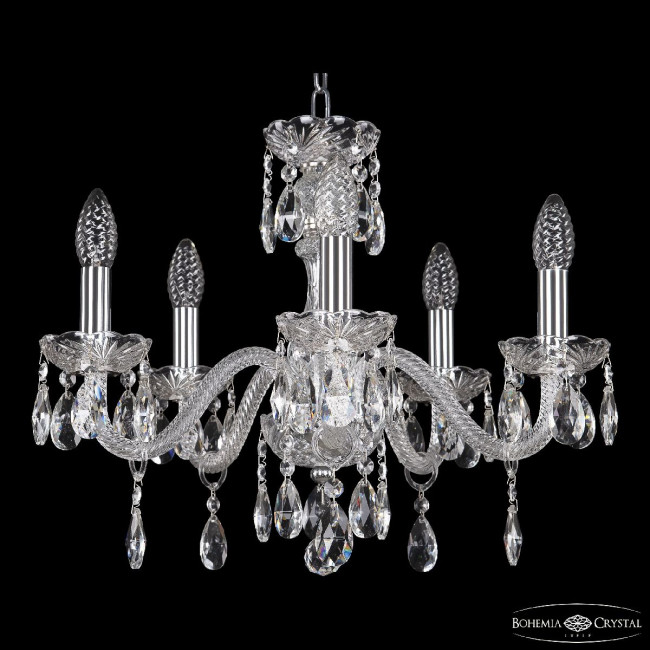 Подвесная люстра Bohemia Ivele Crystal 117/5/165 Ni Подвесная люстра Bohemia Ivele Crystal 117/5/165 Ni