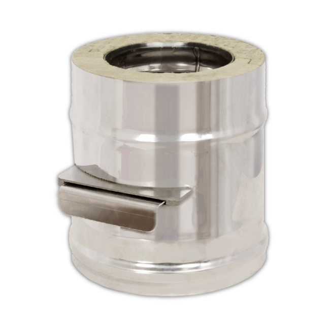 Сэндвич-шибер задвижка (AISI 430/0,8мм) L-0,2м (120х180, 2.186)