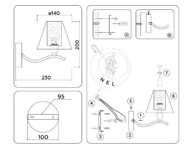 Бра Ambrella Light High Light Modern LH57085