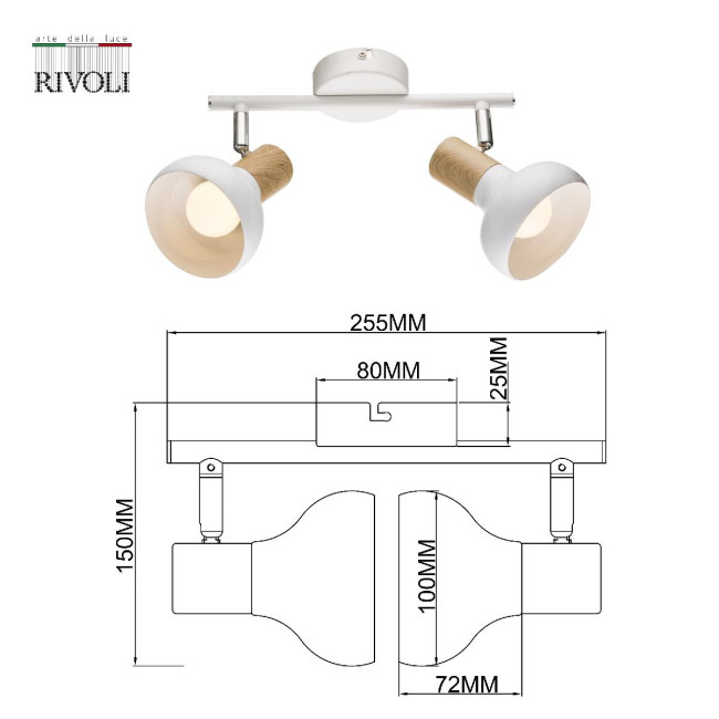Спот Rivoli Lorena 7052-702 Б0054686 Спот Rivoli Lorena 7052-702 Б0054686