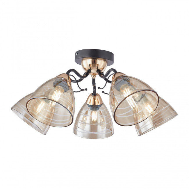 Потолочная люстра Arte Milano Napoli 331234/5 BK+FGD Потолочная люстра Arte Milano Napoli 331234/5 BK+FGD