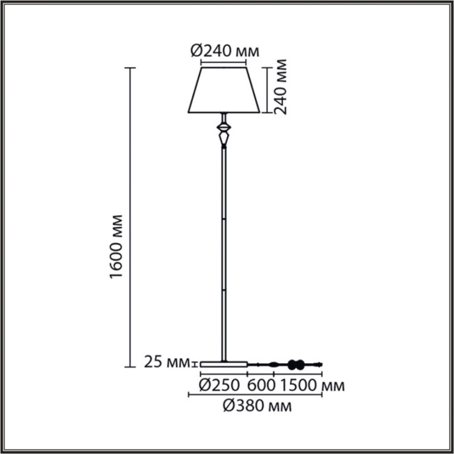 Торшер Lumion Classi Vermont 8275/1F Торшер Lumion Classi Vermont 8275/1F