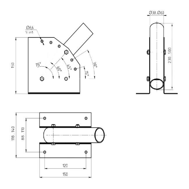 Кронштейн Gauss 903265102 Кронштейн Gauss 903265102