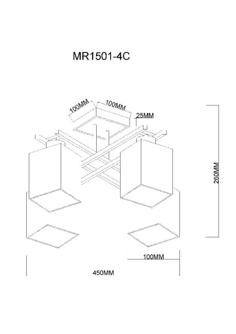 Потолочная люстра MyFar Eileen MR1501-4C