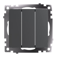 Выключатель трехклавишный Stekker Катрин GLS10-7108-06 49415 Выключатель трехклавишный Stekker Катрин GLS10-7108-06 49415