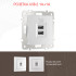 Розетка USB 2.1А+1А Arte Milano 206.46-1.silver Розетка USB 2.1А+1А Arte Milano 206.46-1.silver