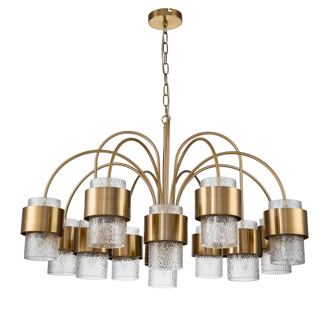 Подвесная люстра Indigo Eleganza 12019/A/12P Brass V000324 Подвесная люстра Indigo Eleganza 12019/A/12P Brass V000324