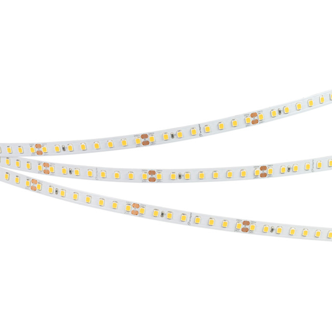 Светодиодная лента Arlight RT-A128-8mm 24V Warm3500 (9.6 W/m, IP20, 2835, 5m) 038757