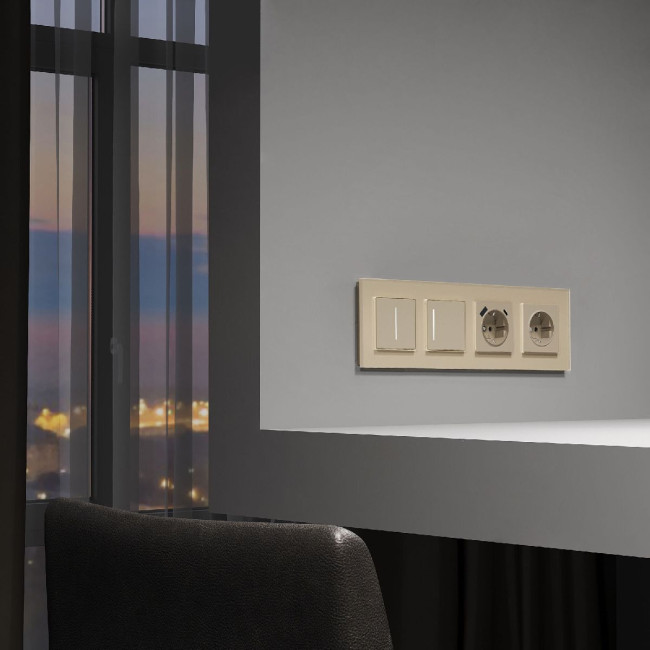 Умный сенсорный выключатель одноклавишный Werkel 4690389197925 W4513011 a064145 Умный сенсорный выключатель одноклавишный Werkel 4690389197925 W4513011 a064145