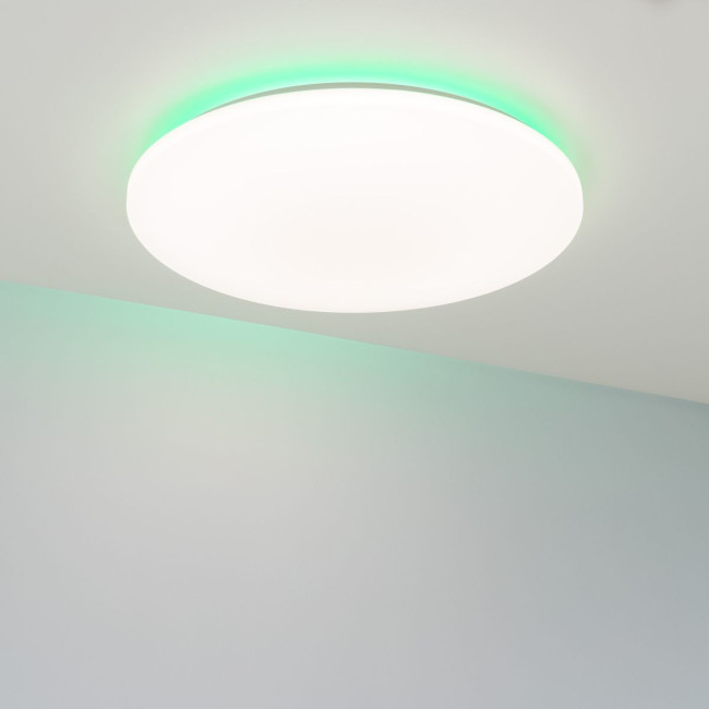 Потолочный светильник Arlight SP-FAVOR-R600-50W Day4000-MIX-RGB (WH, 100 deg, 230V, Tuya Zigbee) (IP54 Пластик) 057444