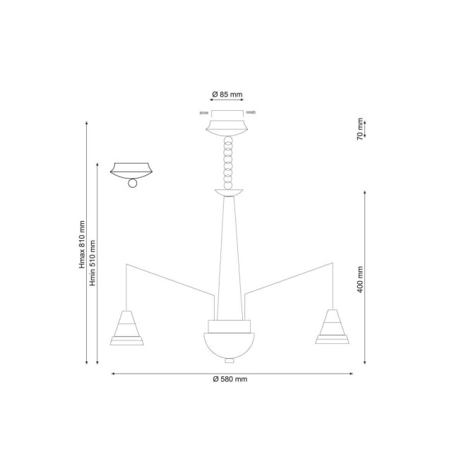 Подвесная люстра Lucia Tucci Natura 066.6 LED Подвесная люстра Lucia Tucci Natura 066.6 LED