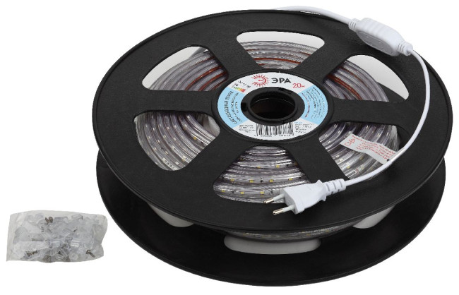 Светодиодная лента Эра 220В 2835 4,8Вт/м 6500K 20м IP67 LS2835-4,8-60-220-6500К-IP67-20m Б0043095 Светодиодная лента Эра 220В 2835 4,8Вт/м 6500K 20м IP67 LS2835-4,8-60-220-6500К-IP67-20m Б0043095