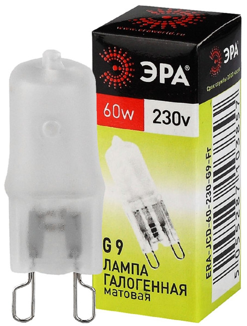 Лампа галогенная Эра G9 60W 3000K G9-JCD-60-230V-FR C0027364 Лампа галогенная Эра G9 60W 3000K G9-JCD-60-230V-FR C0027364