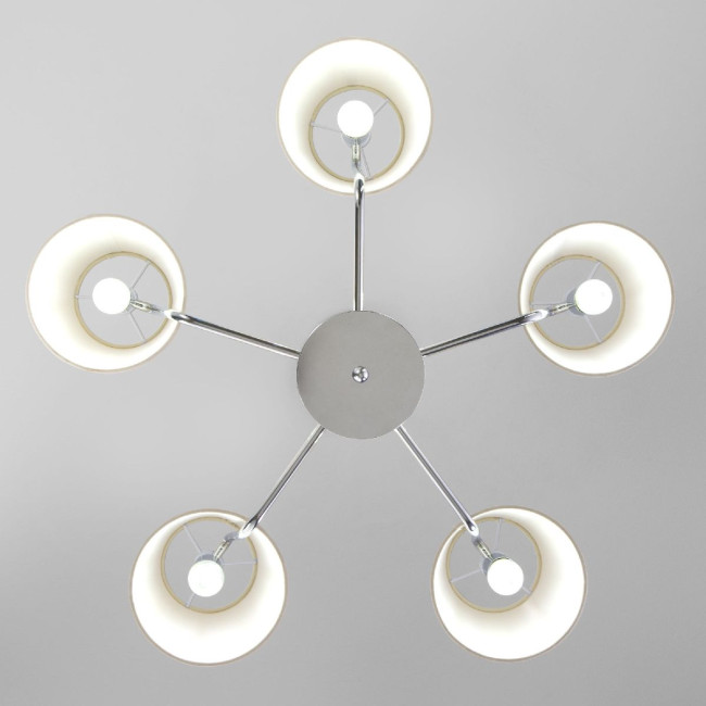 Подвесная люстра Eurosvet Amaretto 60155/5 хром a065002 Подвесная люстра Eurosvet Amaretto 60155/5 хром a065002