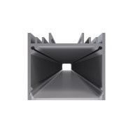 Профиль П-образный универсальный Apeyron ширина ленты до 25мм (рассеиватель, заглушки - 2шт) 08-23