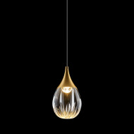 Подвесной светильник MD24001004-1A gold/clear Подвесной светильник MD24001004-1A gold/clear