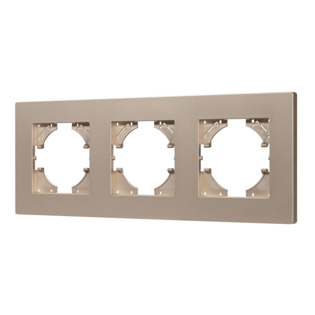 Рамка на 3 поста пластиковая Arlight FRM-PERIO-PL-3-GD 049757 Рамка на 3 поста пластиковая Arlight FRM-PERIO-PL-3-GD 049757