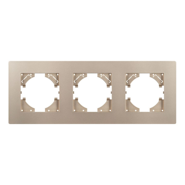 Рамка на 3 поста пластиковая Arlight FRM-PERIO-PL-3-GD 049757 Рамка на 3 поста пластиковая Arlight FRM-PERIO-PL-3-GD 049757