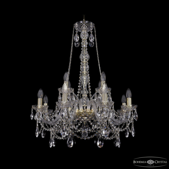Подвесная люстра Bohemia Ivele Crystal 1411/8+4/240/h-83 G