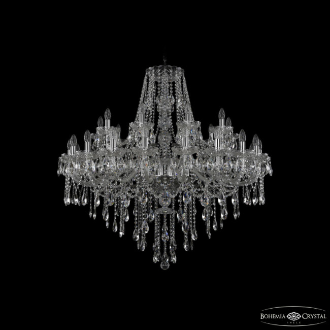 Подвесная люстра Bohemia Ivele Crystal 1415/20+10/400 Ni Подвесная люстра Bohemia Ivele Crystal 1415/20+10/400 Ni