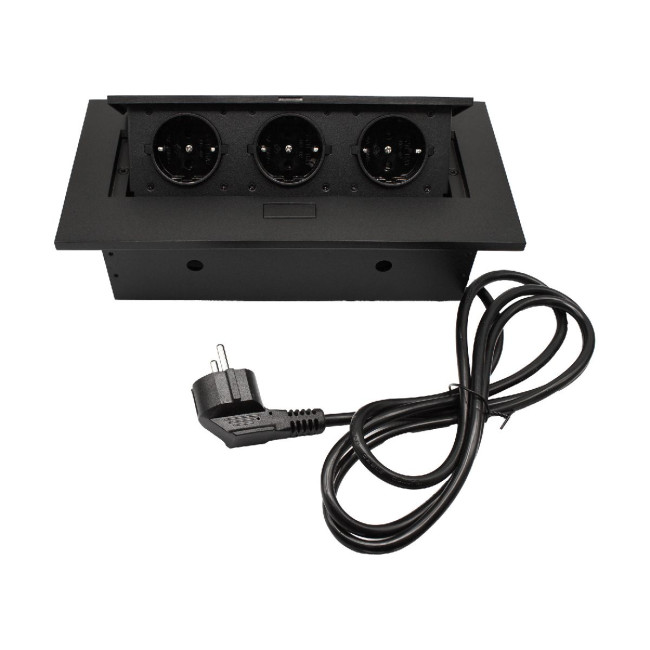 Блок розеток MX-226 (J) (3 секции полуавтоматический без кабеля питания) Mebax 00-00002879