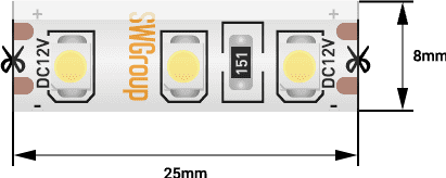 Светодиодная лента SWG SWG3120-12-9.6-G-66-M 014779 Светодиодная лента SWG SWG3120-12-9.6-G-66-M 014779