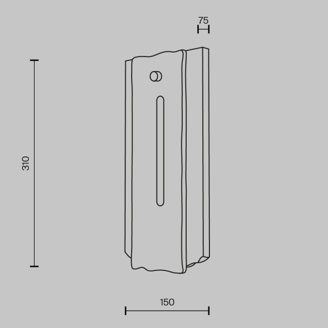 Настенный светильник Maytoni Ventana MOD523WL-L15BG3K