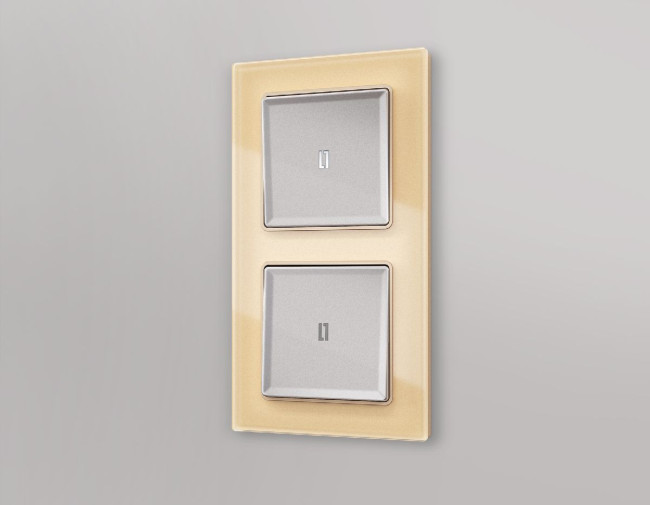 Лицевая панель для выключателя одноклавишного с подсветкой Ambrella Volt Alfa AP5020