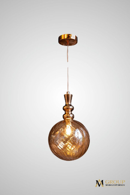 Подвесной светильник AM Group AM354-D200 AMBER Подвесной светильник AM Group AM354-D200 AMBER