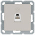 Телефонная розетка RJ11 с накладкой, цвет Тауп Jasmart G6101T Телефонная розетка RJ11 с накладкой, цвет Тауп Jasmart G6101T