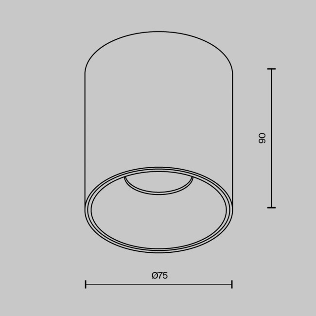 Накладной светильник Maytoni Alfa led C064CL-12W4K-RD-WB Накладной светильник Maytoni Alfa led C064CL-12W4K-RD-WB