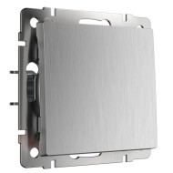 Выключатель одноклавишный проходной Werkel cеребряный рифленый W1112009 4690389158902 Выключатель одноклавишный проходной Werkel cеребряный рифленый W1112009 4690389158902