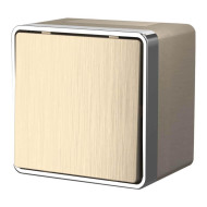 Выключатель Werkel одноклавишный влагозащищенный Gallant шампань рифленый W5010210 4690389164026