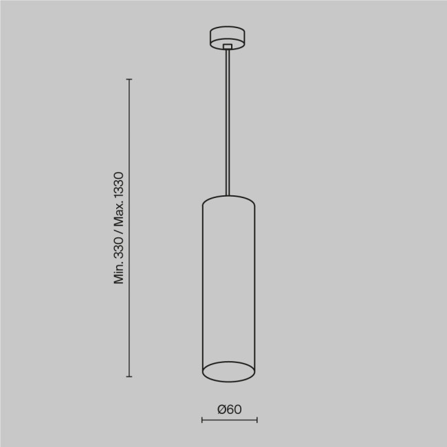 Подвесной светильник Maytoni Technical Focus P075PL-01MG Подвесной светильник Maytoni Technical Focus P075PL-01MG