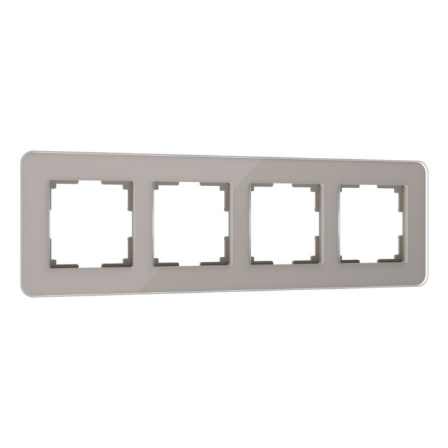 Рамка Werkel Elite на 4 поста дымчатый W0042417 4690389180798 Рамка Werkel Elite на 4 поста дымчатый W0042417 4690389180798