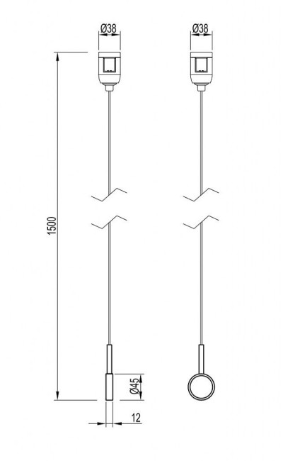 Держатель трека Arlight ART-APRIORI-HOLDER-HANG-TUBE-L1500 (OG) 055892 Держатель трека Arlight ART-APRIORI-HOLDER-HANG-TUBE-L1500 (OG) 055892