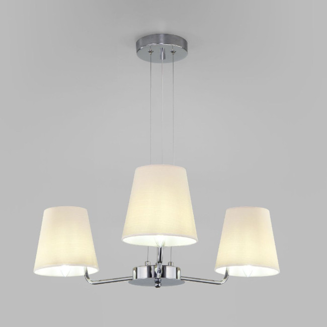 Подвесная люстра Eurosvet Amaretto 60155/3 хром a065001 Подвесная люстра Eurosvet Amaretto 60155/3 хром a065001